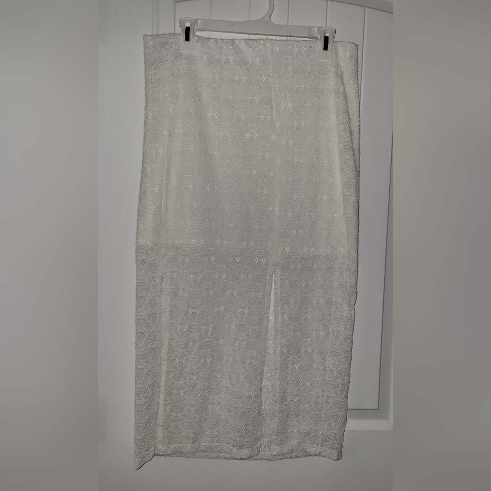 Lace Maxi with Slits Over Mini PERFECT Bathing Suit Cover XL